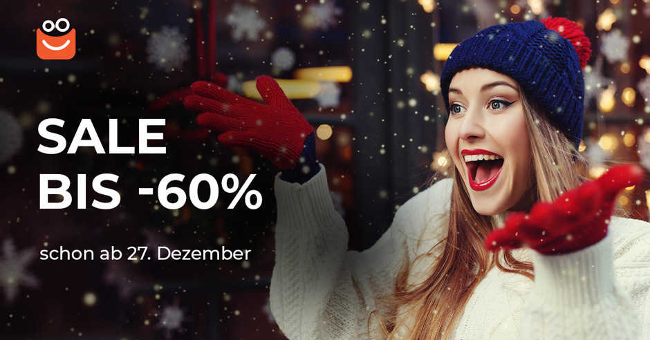 Wintersale nicht verpassen und bis zu 60% sparen
