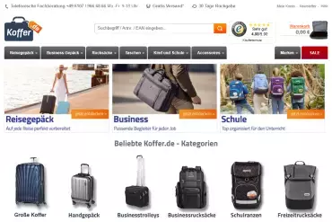 Onlineshop koffer.de