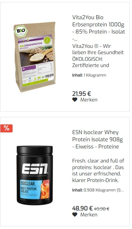 hochwertige Proteinpulver renommierter Marken